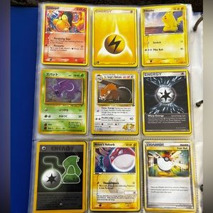 18 Pokémon cards + a pikachu Pokémon cards